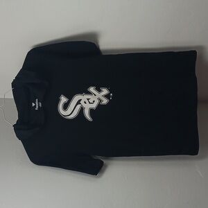 Men's Fanatics Black T-Shirt Hoodie Chicago White Sox Short Sleeve Small